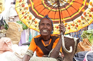 Ethiopian woman at market