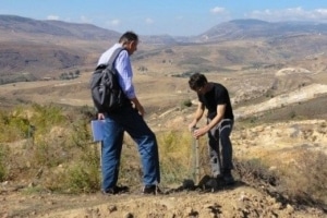 Reforestation project site visit in Lebanon