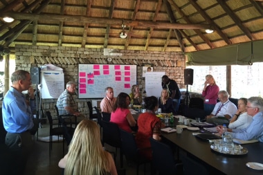 planning meeting in Zimbabwe