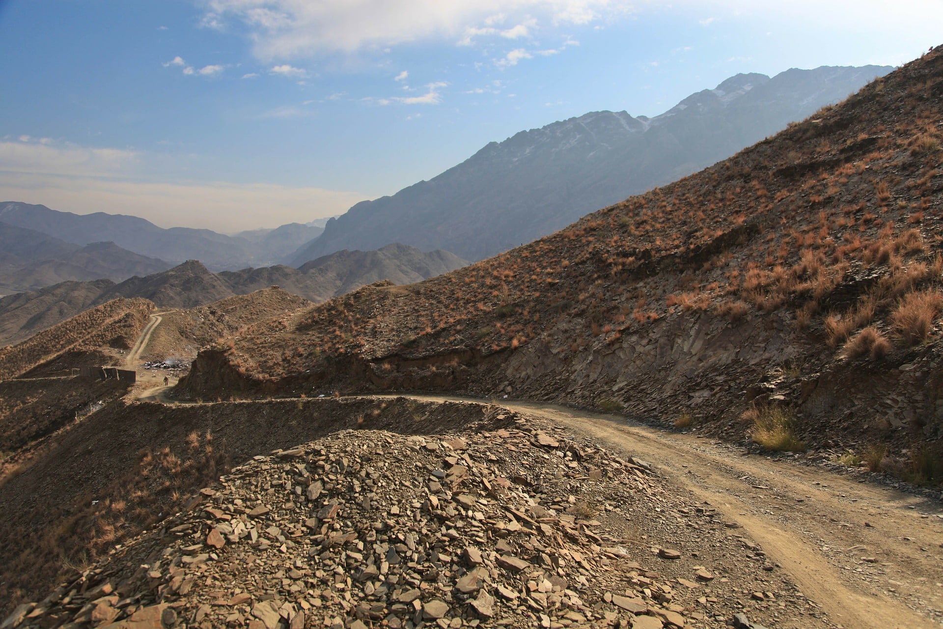 Mountain road in Afghanistan