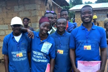 Water and Sanitation volunteers in Nimba County who educate their fellow community members.