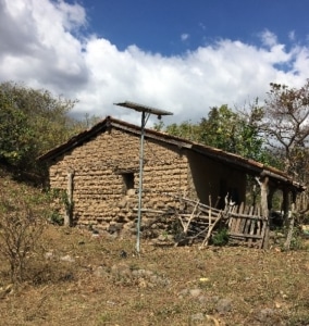 solar panel in rural El Salvador