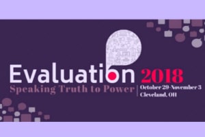 Evaluation 2018 event logo