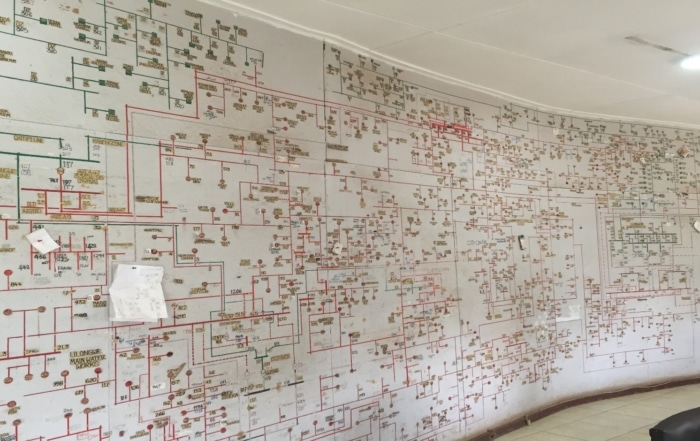 Wall of mapped data