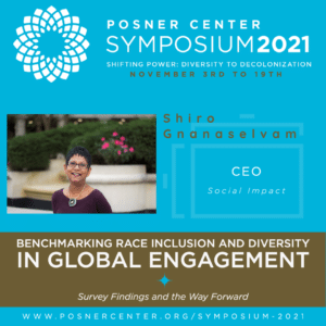 Posner Center Symposium flier for Shiro Gnaselvam's BRIDGE session.