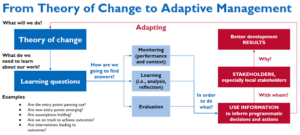 Graphic of a flow chart for theory of change