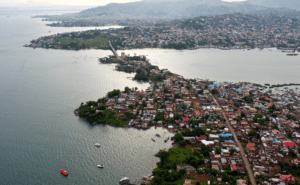 aerial view of Monrovia