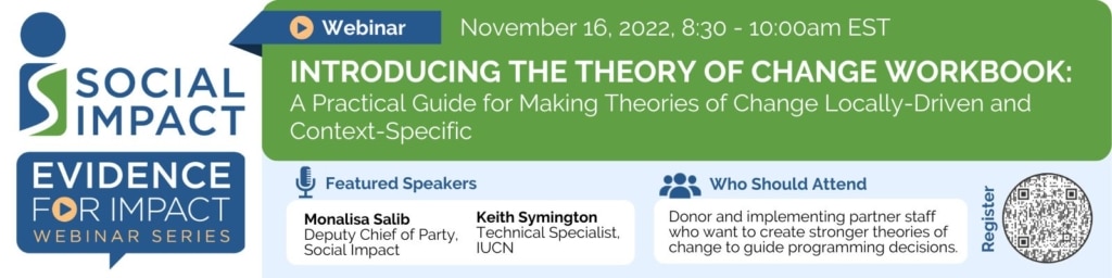 Introducing the Theory of Change Workbook: A Practical Guide for Making Theories of Change Context-Specific and Locally-Driven